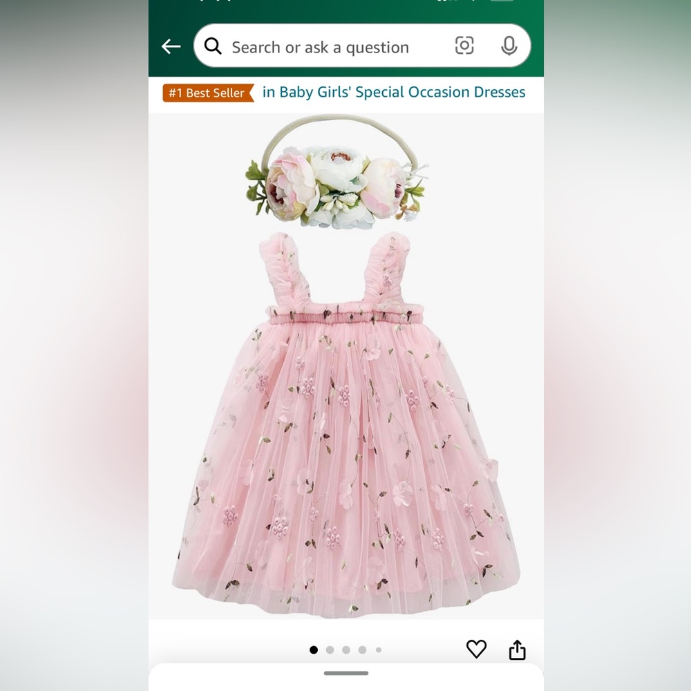 Tulle Floral Photography Soecial Occasion Dress